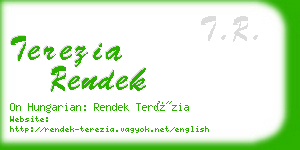 terezia rendek business card